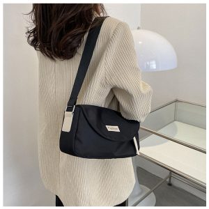 Japanese Harajuku School Style Oxford Cloth Crossbody Bag Casual Simple Versatile Shoulder Bag