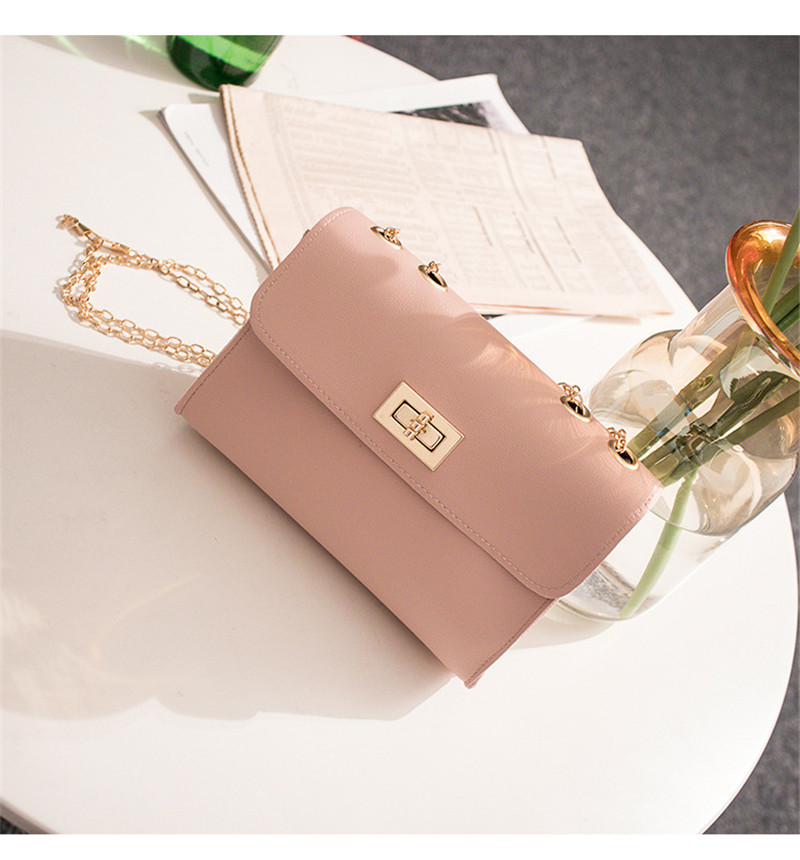 New Women's Small Square Bag Korean Style Chain Crossbody Shoulder Bag - Image 2