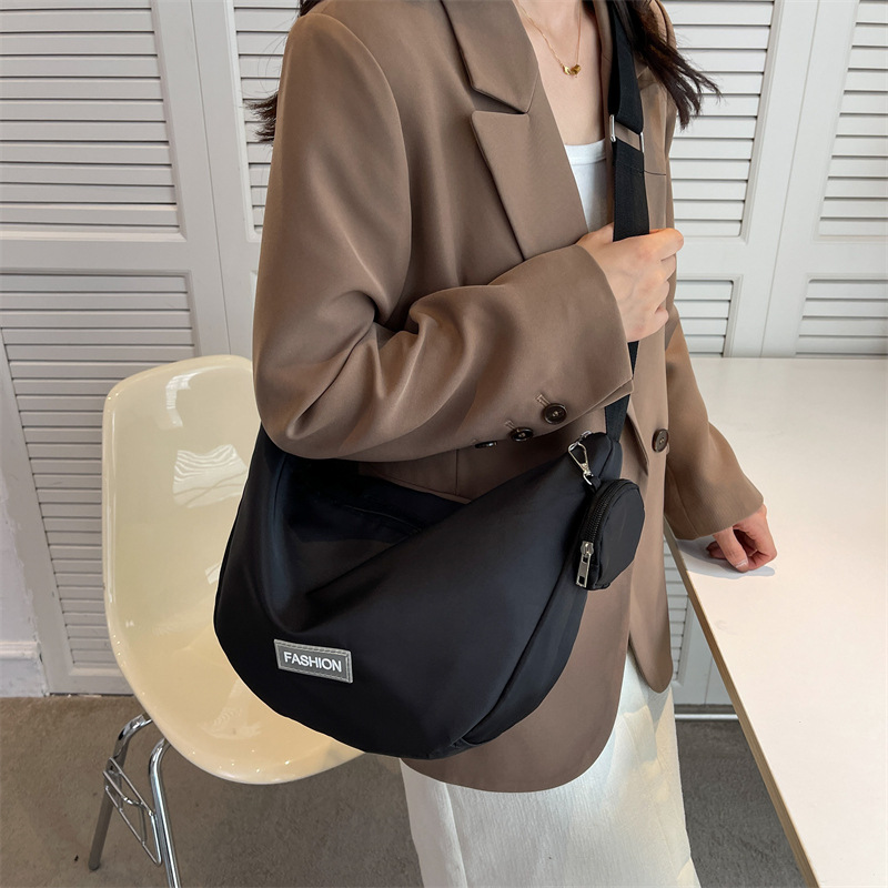 Korean Style Dumpling Bag Women 2023 New Fashion Casual Underarm Shoulder Crossbody Simple Bag