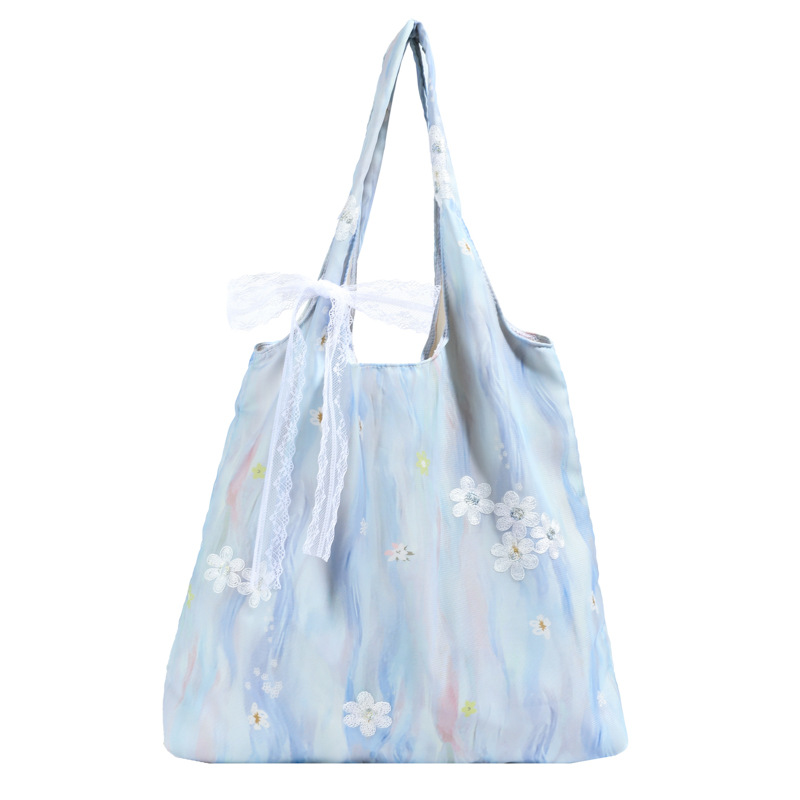 Chinese Style Embroidered Ink Painting Tote Bag for Women - Image 5