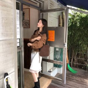 MBH Handmade Woven Large Phone Bag Vintage Matte Leather Shoulder Bag
